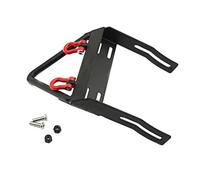 MKIUYVD Paraurti RC per Axial per SCX10 Parti di Aggiornamento per Auto Cingolate RC 1/10, Paraurti Anteriore Metallo con Grilli per Montaggio Verricello(Bumper A)