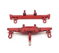 MKIUYVD Paraurti RC per MN per MN82 LC79 1/12 Auto Telecomandata Bull Bar Parti Metallo Accessori per Paraurti Anteriore E Posteriore(Red)