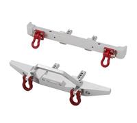 MKIUYVD Paraurti RC per MN128 Paraurti Anteriore E Posteriore Metallo per Auto RC 1/10 con Gancio di Traino