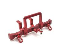 MKIUYVD Paraurti RC per MN82 LC79 Parti di Aggiornamento per Auto RC 1/12, Paraurti Anteriore E Posteriore Metallo con Gancio Traino(Red,Front)