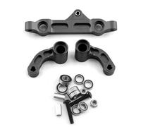 MKIUYVD Parti per Auto RC per Arrma per KRATON 8S per Outcast 1/5 rc Car Parti di Aggiornamento Accessori Gruppo Sterzo Metallo Set Manovella A Squadra dello(Black)