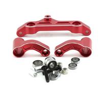 MKIUYVD Parti per Auto RC per Arrma per KRATON 8S per Outcast 1/5 rc Car Parti di Aggiornamento Accessori Gruppo Sterzo Metallo Set Manovella A Squadra dello(Red)