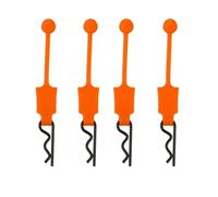 MKIUYVD Parti per Auto RC per ARRMA per Senton per Traxxas 1/10 rc Car Parts 4 Pezzi di Clip Gomma per Carrozzeria, Fermi per Fibbia Fissa(Orange)