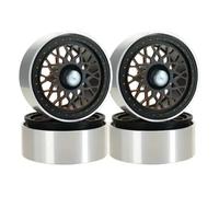 MKIUYVD Parti per Auto RC per Axial per Scx10 90046 D90 per Yikong per Trax per Trx4 1/10 rc Car Parts 4 Pezzi Mozzo Ruota Metallo 1.9 Cerchione