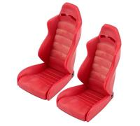MKIUYVD Parti per Auto RC per Axial per SCX10 per Wraith AX90018 per Traxxas per TRX4 1/10 RC Crawler Auto Simulazione Cab per Il Sedile Conducente per(Red,2pcs)