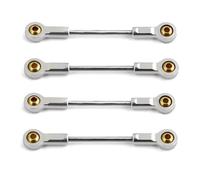 MKIUYVD Parti per Auto RC per Kyosho per Mini-Z 1/18 1/24 rc Car Upgrade Parts Accessories 4 Pezzi Metallo per Barra di Collegamento della Sospensione del Telaio, Trazione