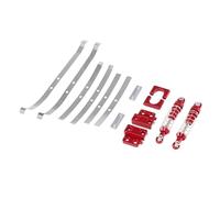 MKIUYVD Parti per Auto RC per MN per MN82 LC79 1/12 rc Car, Ammortizzatore Posteriore per Accessori per Parti Metalliche Lamiera di Acciaio per Molle(Red)