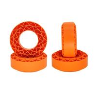 MKIUYVD Parti per Auto RC per TRAXXAS per TRX4 TF2 GEN8 4 Pezzi da 1.9 "Pneumatici per Ruote Gel di Silice Inserto Gomma Schiuma 106x42mm per 1/10 RC Crawler Car(Green)