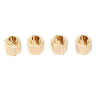 MKIUYVD Parti per Auto RC per TRX4M 1/18 RC Crawler Auto Parti di Aggiornamento Accessori 4 Pezzi Adattatore Mozzo Esagonale Ruota Colore Ottone 7mm 9750