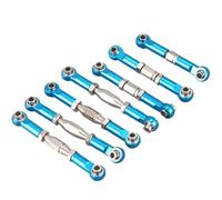 MKIUYVD Parti per Auto RC per Wltoys 144001 1/14 rc Car Ricambi Metal Linkage Servo Pull Rod Steering Tie Bar Set