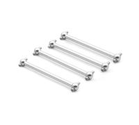 MKIUYVD Parti per Auto RC per Wltoys A959B A949 A959 A969 A979 K929 per Himoto E18 Spino per HSP 4 Pezzi Albero Motore Metallo Dogbone A959-07 1/18 Parti di Automobili RC(White)