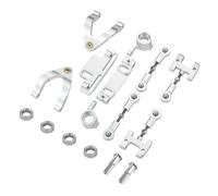 MKIUYVD Parti per Auto RC per WPL 1/10 RC Parti per Auto Tazza di Sterzo Metallo Superiore Inferiore per Braccio Oscillante per Blocco Scorrimento dello del Sedile