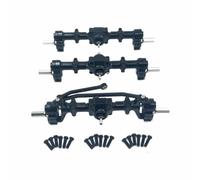 MKIUYVD Parti per Auto RC per WPL B16 B36 1/16 Rc Accessori di Aggiornamento Dell'auto Parti Metallo S Assi Anteriori Mezzi E Posteriori della Porta A Sei Ruote(Black)