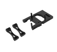 MKIUYVD Parti per Auto RC per WPL C14 C24 B14 B24 per MN D90 per MN99S RC Auto Aggiornamenti Parti Accessori Servo Metallo Staffa di Montaggio Fascio Traversa Set(Black)