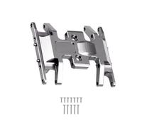 MKIUYVD Parti RC per Axial per SCX24 90081 1/24 RC Crawler Car Cambio Metal Craney Base di Trasmissione Paglie Upgrade Skid Plate Parti Aggiornamento(Gray)