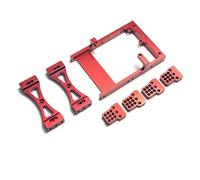 MKIUYVD Parti RC per WPL C14 C24 B14 B24 1/16 rc Car Kit Servo in Metallo Staffa di Montaggio Trave Traversa Shock Mount(Red)