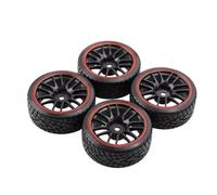 MKIUYVD Pneumatici per Auto RC per HSP 94123/94122/94103/D4/D3 per HPI 9068 Tutti 1/10 RC Pneumatici per Corsa Auto Gomma su Cerchione per Strada Misura 4 Pezzi(C16)