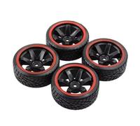 MKIUYVD Pneumatici per Auto RC per HSP 94123/94122/94103/D4/D3 per HPI 9068 Tutti 1/10 RC Pneumatici per Corsa Auto Gomma su Cerchione per Strada Misura 4 Pezzi(C6)