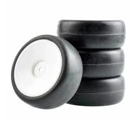 MKIUYVD Pneumatici rc per HSP per HPI 1/10 RC Touring Car Slick per Pneumatici da per Corsa E Set di Ruote Aggiorna Sostituisci Gli Accessori(White)