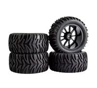 MKIUYVD Pneumatici rc per HSP per Infinite 1/10 Remote Control Car 94111 Pneumatico 120mm per Monster Truck Ruota Giunto 12mm Parti di Aggiornamento(Black)