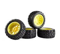 MKIUYVD Pneumatici rc per HSP per Infinite 1/10 Remote Control Car 94111 Pneumatico 120mm per Monster Truck Ruota Giunto 12mm Parti di Aggiornamento(Yellow)