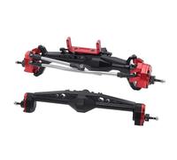 MKIUYVD RC Assale Anteriore per Axial per Capra UTB10 1.9 per UTB 1/10 RC Crawler Car Upgrade Parts ASSE Anteriore Posteriore Sostituzione Portale Assale(Red,Rear Front Axle)
