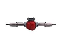 MKIUYVD RC Assale Anteriore per Axial SCX10 1/10 Parti di Aggiornamento per Auto Cingolate RC Assale Anteriore E Posteriore Metallo CNC per con Adattatore Servo Armfor(Rear)