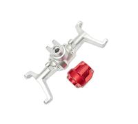 MKIUYVD RC Assale Anteriore per HOBBYPLUS CR18P per Rock per Van 1/18 rc Car Anteriore Posteriore Alloggiamento Assale Aggiornamento Parti Lega di Alluminio(Silver,Front)