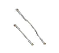 MKIUYVD Rc Biella per Auto per Axial per Capra 1/10 RC Parte Auto Lega di Alluminio più per Forte Tirante dello Sterzo(White)