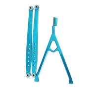 MKIUYVD Rc Biella per Auto per AXIAL per SCX10 1/10 rc Car Crawler 3 Pezzi Barra di Supporto Trigon Metallo 130mm Collegamento Sospensione Asta Posteriore Inferiore(Blue)