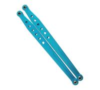 MKIUYVD Rc Biella per Auto per AXIAL per SCX10 1/10 RC Crawler Parti 2 Pezzi Lega di Alluminio Anteriore Inferiore Sospensione Cambio Asta Collegamento Collegamenti(Blue)