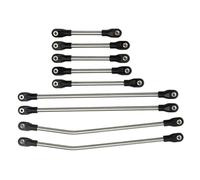 MKIUYVD Rc Biella per Auto per Axial per SCX10 per Capra per LCG per Rotaie 1/10 RC Crawler Kit Telaio Trave Acciaio Collegamento Asta di Tirante