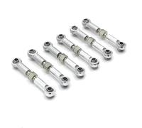 MKIUYVD Rc Biella per Auto per Axial per Wltoys A949 1/18 RC Crawler Parti Aggiornate 6 Pezzi Barra di Collegamento dello Sterzo Regolabile Servo Linkage Link(White)
