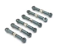 MKIUYVD Rc Biella per Auto per Axial per Wltoys A949 1/18 RC Crawler Parti Aggiornate 6 Pezzi Barra di Collegamento dello Sterzo Regolabile Servo Linkage Link(Gray)
