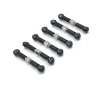 MKIUYVD Rc Biella per Auto per Axial per Wltoys A949 1/18 RC Crawler Parti Aggiornate 6 Pezzi Barra di Collegamento dello Sterzo Regolabile Servo Linkage Link(Black)