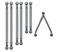 MKIUYVD Rc Biella per Auto per Axial SCX24 1/24 RC Crawler Auto Aggiornamenti Parti Accessori Asta di Collegamento dello Sterzo Alluminio Set Kit Link Linkage