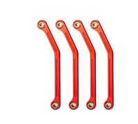 MKIUYVD Rc Biella per Auto per Kyosho per Mini-Z 4X4 per Jimny 32523 1/18 RC Camion Cingolato Parti di Aggiornamento per Auto 4 Pezzi Asta Collegamento Sterzo Metallo(Red)