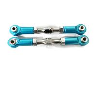 MKIUYVD Rc Biella per Auto per LOSI per Baja per Rey 4WD 1/10 RC Auto Parte 2pcs Lega di Alluminio più Sterzo Asta Collegamento Tirante(Blue)