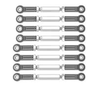 MKIUYVD Rc Biella per Auto per MN D90 D91 D96 D99S MN99S MN90 1/16 RC Parti di Aggiornamento per Auto 8X Interasse Sterzo Asta Collegamento Set Link Linkage(Gray)