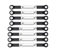MKIUYVD Rc Biella per Auto per MN D90 D91 D96 D99S MN99S MN90 1/16 RC Parti di Aggiornamento per Auto 8X Interasse Sterzo Asta Collegamento Set Link Linkage(Black)