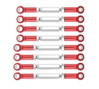 MKIUYVD Rc Biella per Auto per MN D90 D91 D96 D99S MN99S MN90 1/16 RC Parti di Aggiornamento per Auto 8X Interasse Sterzo Asta Collegamento Set Link Linkage(Red)