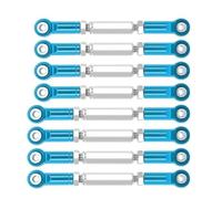 MKIUYVD Rc Biella per Auto per MN D90 D91 D96 D99S MN99S MN90 1/16 RC Parti di Aggiornamento per Auto 8X Interasse Sterzo Asta Collegamento Set Link Linkage(Blue)