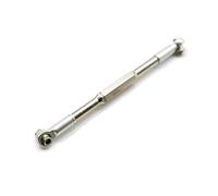 MKIUYVD Rc Biella per Auto per MN D90 per MN-99 per MN-91 FJ-45 1/12 RC Parte Auto Tirante Sterzo Lega di Alluminio 1 Pz più per Forte(White)