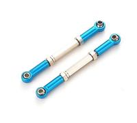 MKIUYVD Rc Biella per Auto per Traxxas per Slash 4X4 1/16 RC Auto Aggiornata Parte 2 Pezzi Collegamento Sterzo Lega di Alluminio Servo Link Pull Rod Set(Blue)