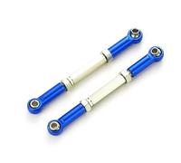 MKIUYVD Rc Biella per Auto per Traxxas per Slash 4X4 1/16 RC Auto Aggiornata Parte 2 Pezzi Collegamento Sterzo Lega di Alluminio Servo Link Pull Rod Set(Dark Blue)