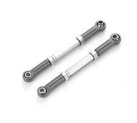 MKIUYVD Rc Biella per Auto per Traxxas per Slash 4X4 1/16 RC Auto Aggiornata Parte 2 Pezzi Collegamento Sterzo Lega di Alluminio Servo Link Pull Rod Set(Gray)