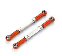 MKIUYVD Rc Biella per Auto per Traxxas per Slash 4X4 1/16 RC Auto Aggiornata Parte 2 Pezzi Collegamento Sterzo Lega di Alluminio Servo Link Pull Rod Set(Red)