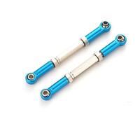 MKIUYVD Rc Biella per Auto per Traxxas per Slash 4X4 1/16 RC Auto Aggiornata Parte 2 Pezzi Collegamento Sterzo Lega di Alluminio Servo Link Pull Rod Set(Blue)