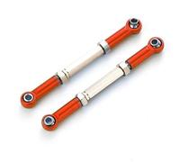 MKIUYVD Rc Biella per Auto per Traxxas per Slash 4X4 1/16 RC Auto Aggiornata Parte 2 Pezzi Collegamento Sterzo Lega di Alluminio Servo Link Pull Rod Set(Red)