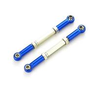 MKIUYVD Rc Biella per Auto per Traxxas per Slash 4X4 1/16 RC Auto Aggiornata Parte 2 Pezzi Collegamento Sterzo Lega di Alluminio Servo Link Pull Rod Set(Dark Blue)
